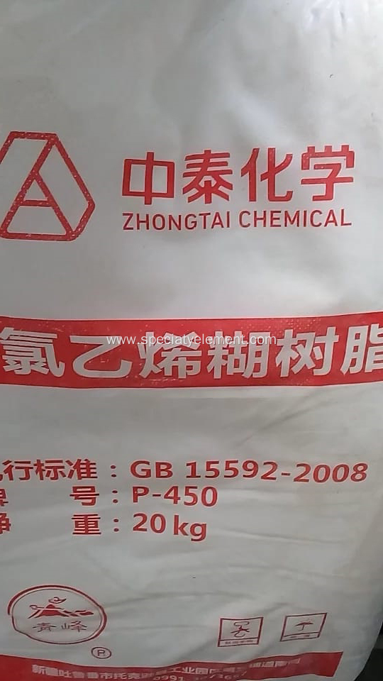 PASTE PVC RESIN ZHOGNTAI CHEMICAL