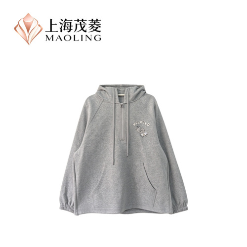 Chaqueta con capucha y cremallera Moda