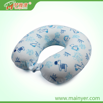 Kids Memory Foam Neck Pillow with Printed Catoon Cover