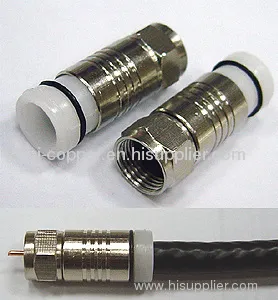 Male Rg6 F Compression Connector 