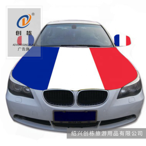 Custom Brazil national flag car hood cover