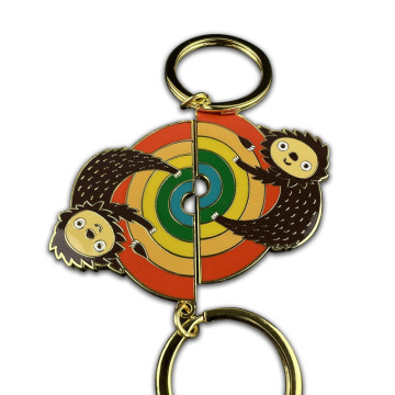 Custom sloth shape keychain