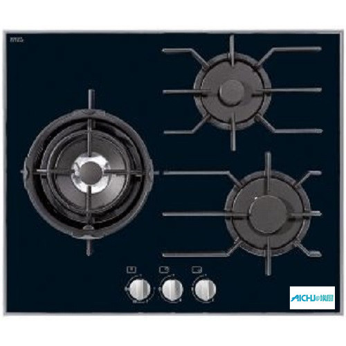 Black Gas Cooktop With 4 Burners