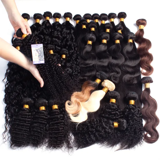 Wholesale Free Sample Hot Selling 10A Cuticle Aligned Raw virgin Brazilian Hair Bundles Vendors Human hair extension