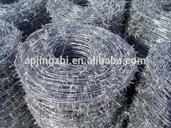 galvanized Barbed Iron Wire stainless steel colorfull pvc coated wire mesh made in china