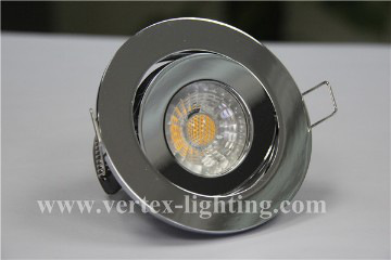 Fire-rated Tilt Energy saving dimmable 8W Recessed COB LED Downlight