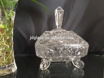 2016 Hot Selling Elegant Glass Candy Jar