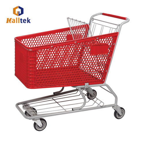 China American Plastic Supermarket Shopping Cart Supplier