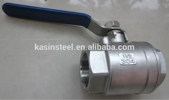 Stainless steel 2 pieces threaded ball valve
