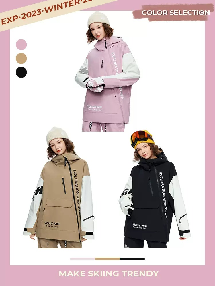 Ski Jacket Men's and Women's Waterproof Warm