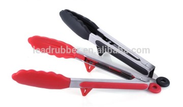 Silicone Stainless Steel Food Tongs