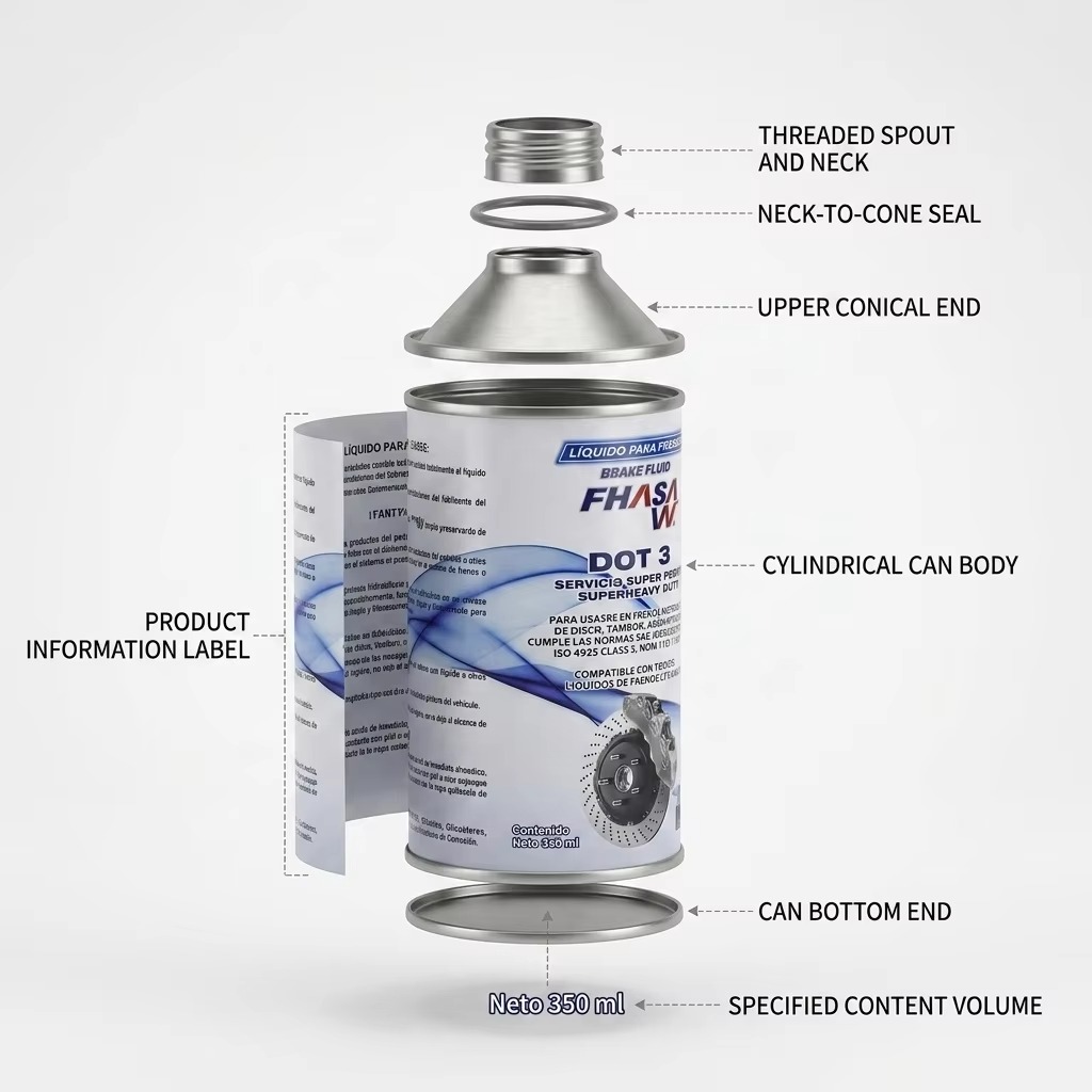 Metal Motor Oil Tin