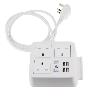 UK USB Power Strip Portable 4-USB Power Charger لسنغافورة وماليزيا