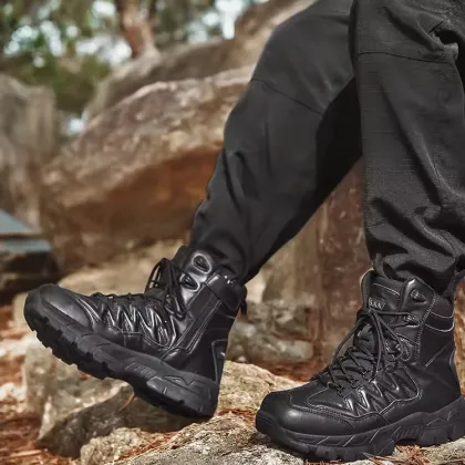 Men's Hiking Boots: Non-slip, Breathable Mesh Casual Hiking Shoes