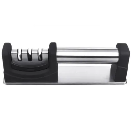 Home Kitchen Abrasive Tools: Three-Stage Knife Sharpener