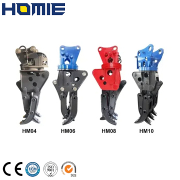 Excavator-Mounted Single Cylinder Grapple for Efficient Material Handling