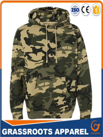 2016 new fashion OEM wholesale camouflage hoodie sweatshirt camo hoodies