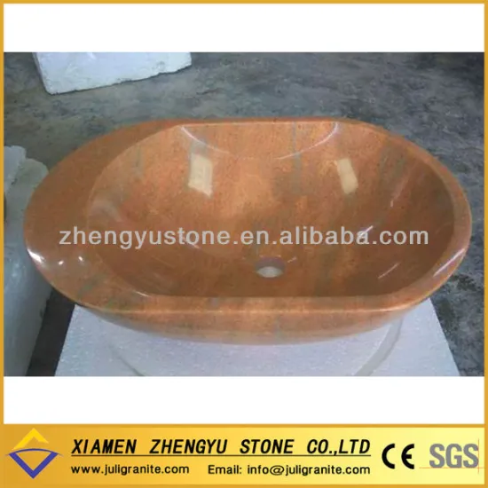 Cloudy Rosa Marble Sink Wash basin