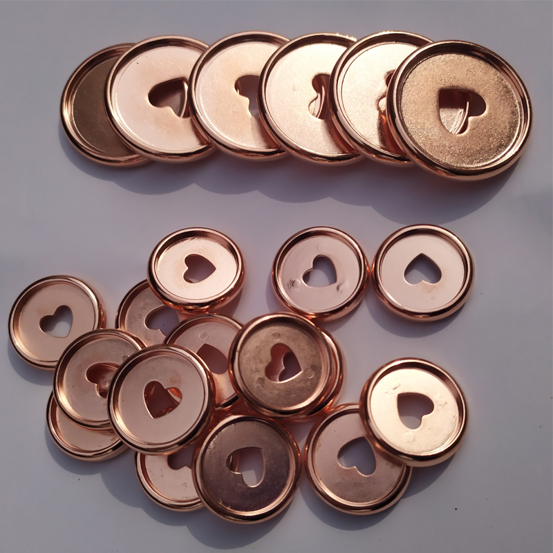 11PCS Rose Gold Binding Mushroom Hole Buckle DIY Notebook Plastic Discs Button Binder Accessories Buckle Mushroom Hole Book