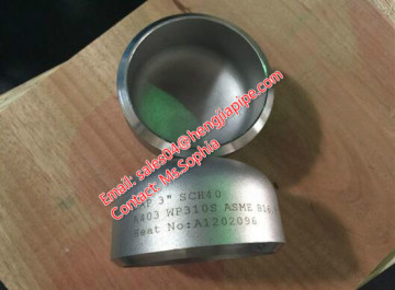 3 '' SCH40 keluli tahan karat A403 WP310 Cap