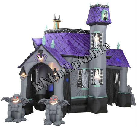 new design halloween inflatable haunted house