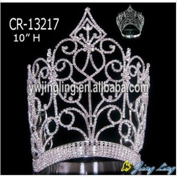 10" mayor desfile personalizado del rhinestone coronas