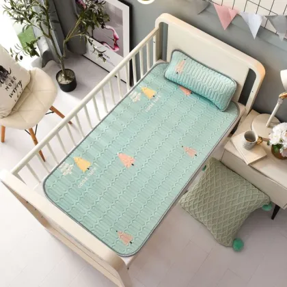 Factory Supply Crib Bedding: Custom Latex Ice Silk Summer Cooling Mat for Babies