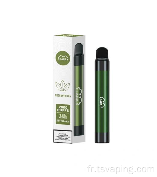 Kit de cigarette électronique jetable Lana Pen 2000 Puffs