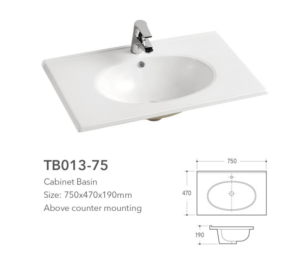 Tb013 75 Cabinet Basin