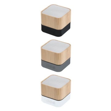 Desktop Wood Grain BT Speaker - Portable Mini Subwoofer Gift