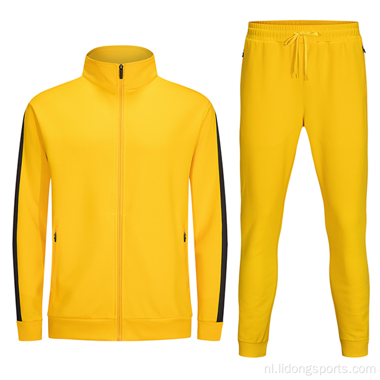 Aangepaste mannen training trainingen pakken set groothandel tracksuit