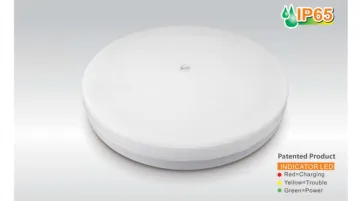 Round LED emergency ceiling luminaire