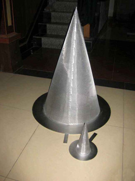 Cone shaped filter tube to make filter equipment