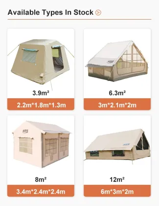 Big and Small Outdoor Camping Equipment: Thickened, Rainproof, and Inflatable Tent Selection