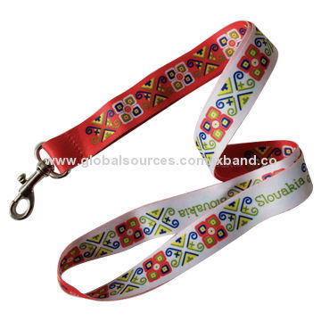 Double-sided Full Color Printing Lanyard, Made of Smooth Polyester Material