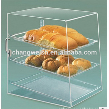 customized acrylic cake showcase, acrylic bread storage container