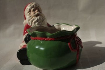 ceramic santa claus gift box