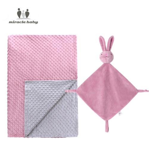 China baby minky blanket with rabbit toy Manufactory