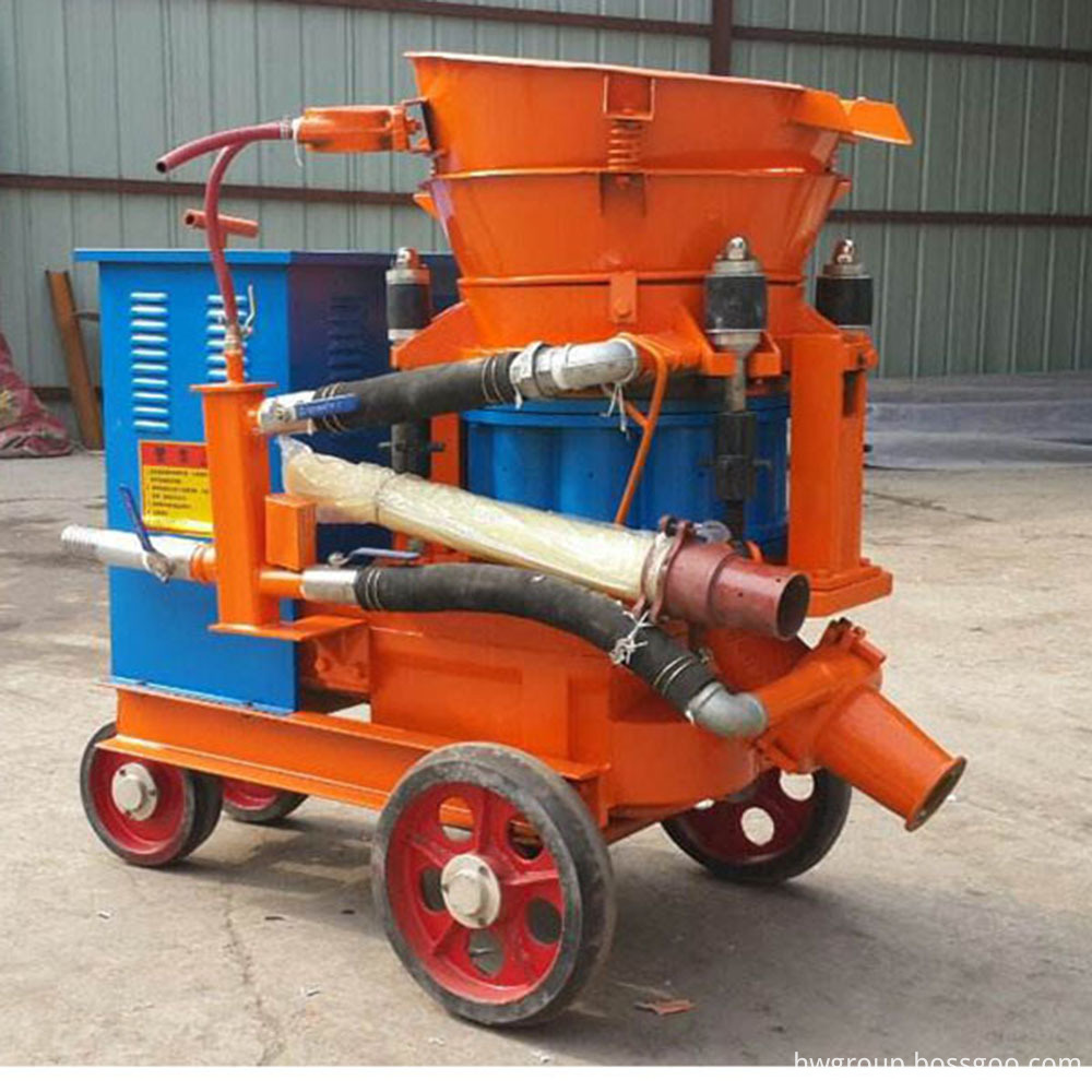 Dry mix shotcrete machine