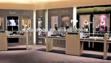 high end watch store fixtures display counter with display cabinet