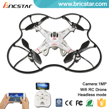 Smart phone and App control 2.4G wifi rc drone with 1MP camera.