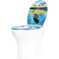 Duroplast Soft Close Toilet Seat in boat pattern