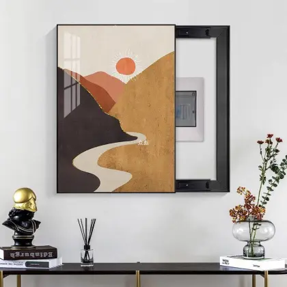 Abstract Van Gogh Inspired Electric Box Wall Art