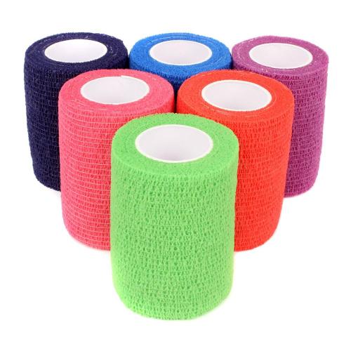 Colorful Self Adherent Wrap Elastic Tape for Sports Manufactory