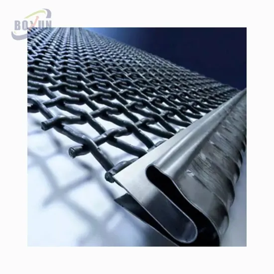 Industrial Mining Equipment: Hooked Steel Stone Mining Crusher Screen Mesh and Vibrating Sieve Screen Mesh