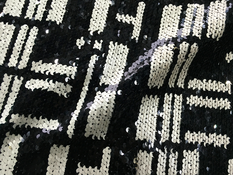 Double Color Spangel Embroidery Fabric
