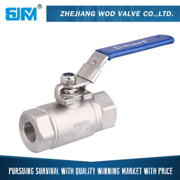 1/4-2 Inch 2-PC High Pressure Female Thread Ball Valve with Locking 3000WOG