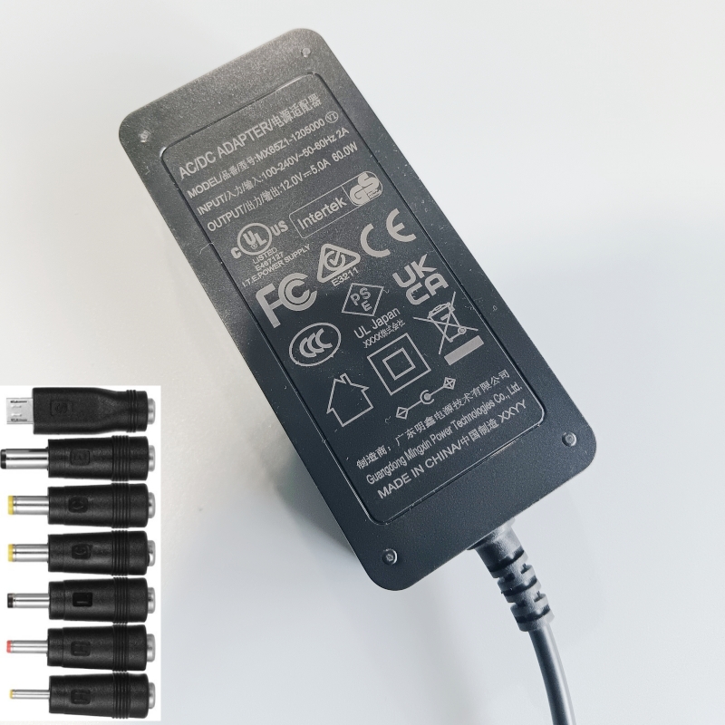 Chargeur d'adaptateur d'alimentation de bureau 12V 5A 5A AMP