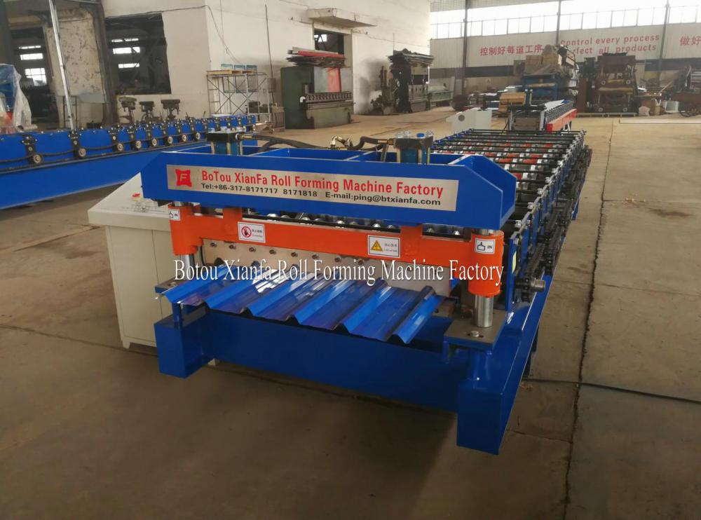 Trapezoidal IBR Sheet Metal Roof Roll Forming Machine