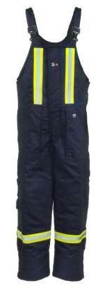 Men`s Navy FR Falher Bib Pants Overalls